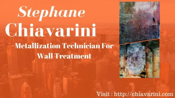 Stephane Chiavarini - Metallization Technician For Wall Treatment