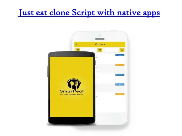 Just eat clone Script with native apps