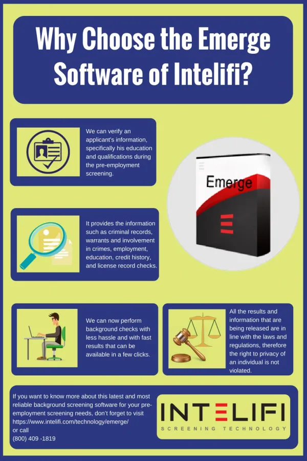 Why Choose the Emerge Software by Intelifi?