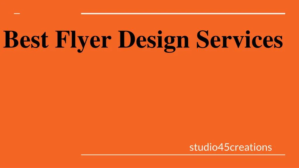 best flyer design services