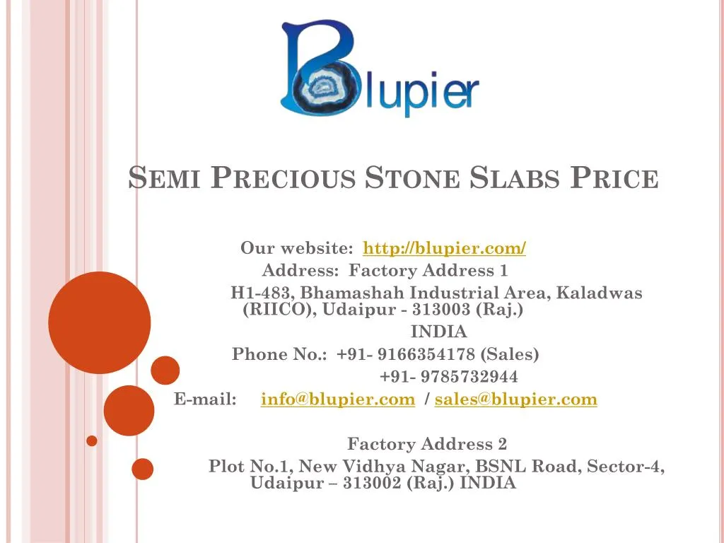 semi precious stone slabs price