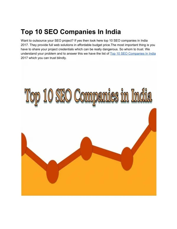 Top 10 SEO Companies In India - toplisting