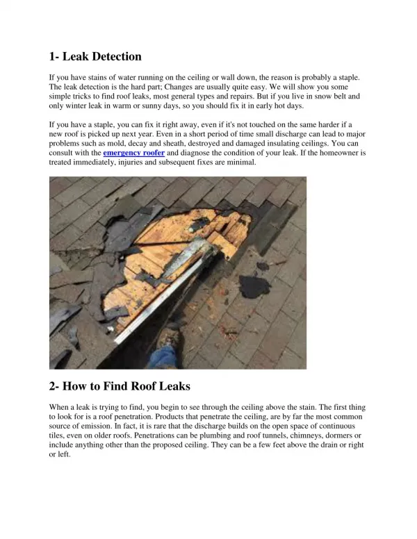 4 Great tips to repair your roof