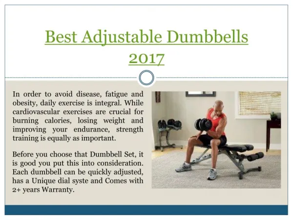 Best Adjustable Dumbbells 2017