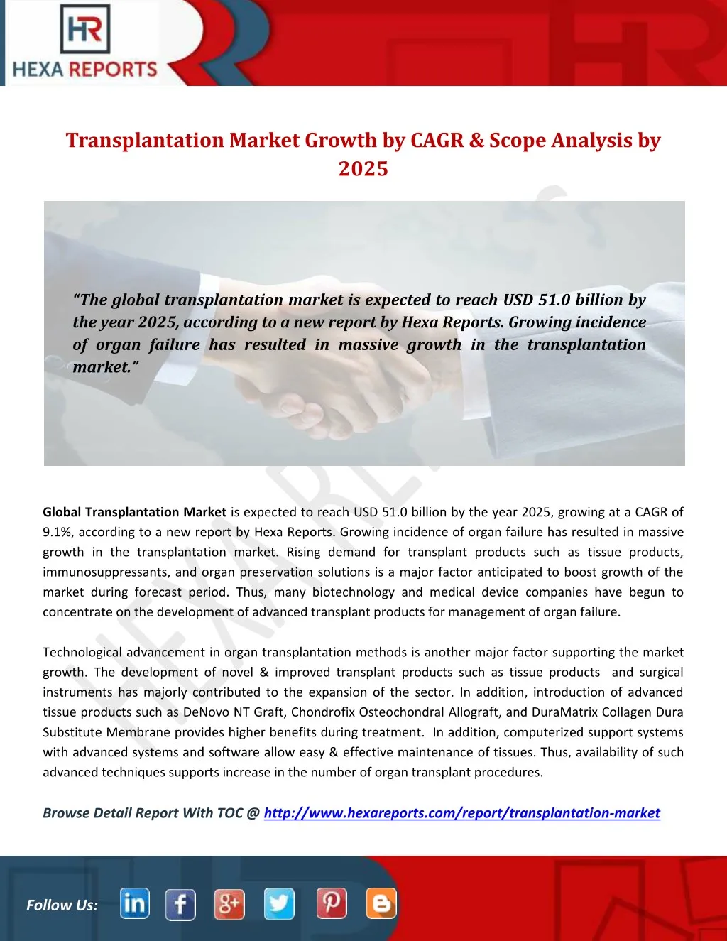 transplantation market growth by cagr scope