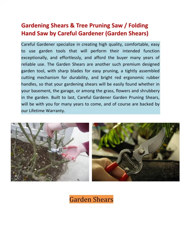 Gardening Shears - Tree Pruning Saw | Folding Hand Saw