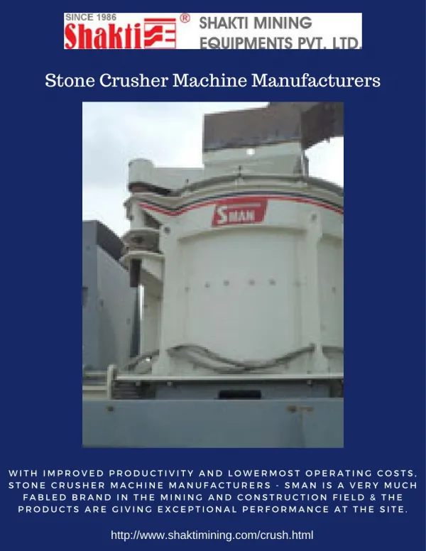 Stone Crusher Machine Manufacturers