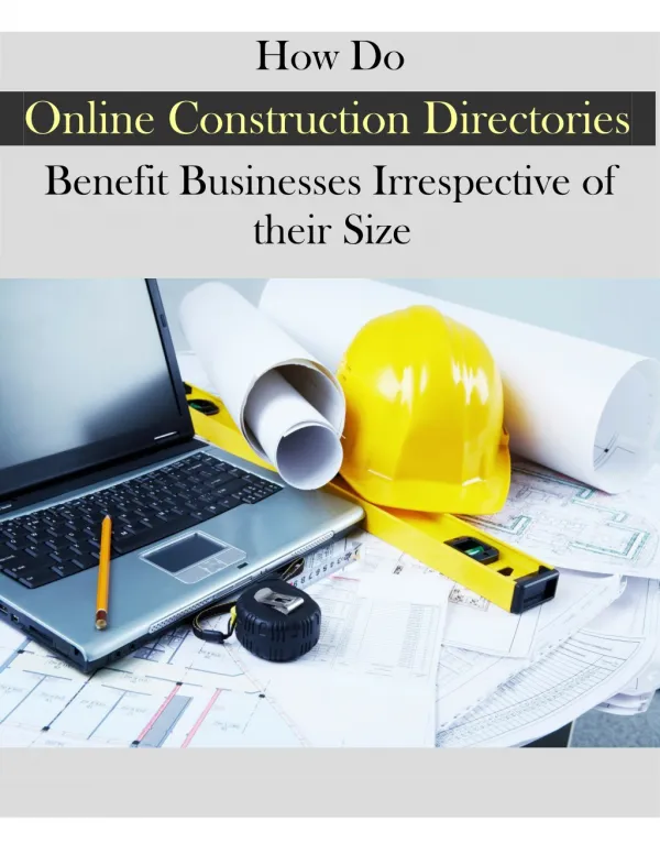 How do Online Construction Directories Benefit Businesses?