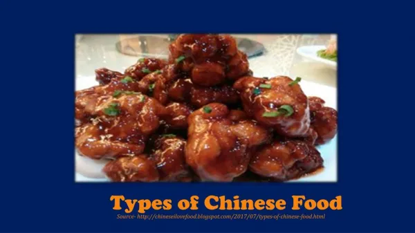 Types of Chinese Food