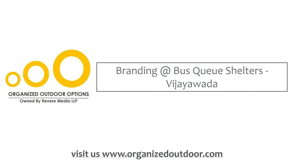 branding @ bus queue shelters vijayawada