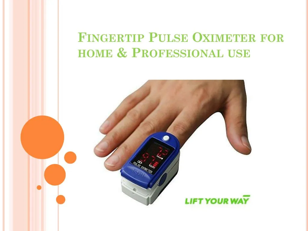 fingertip pulse oximeter for home professional use