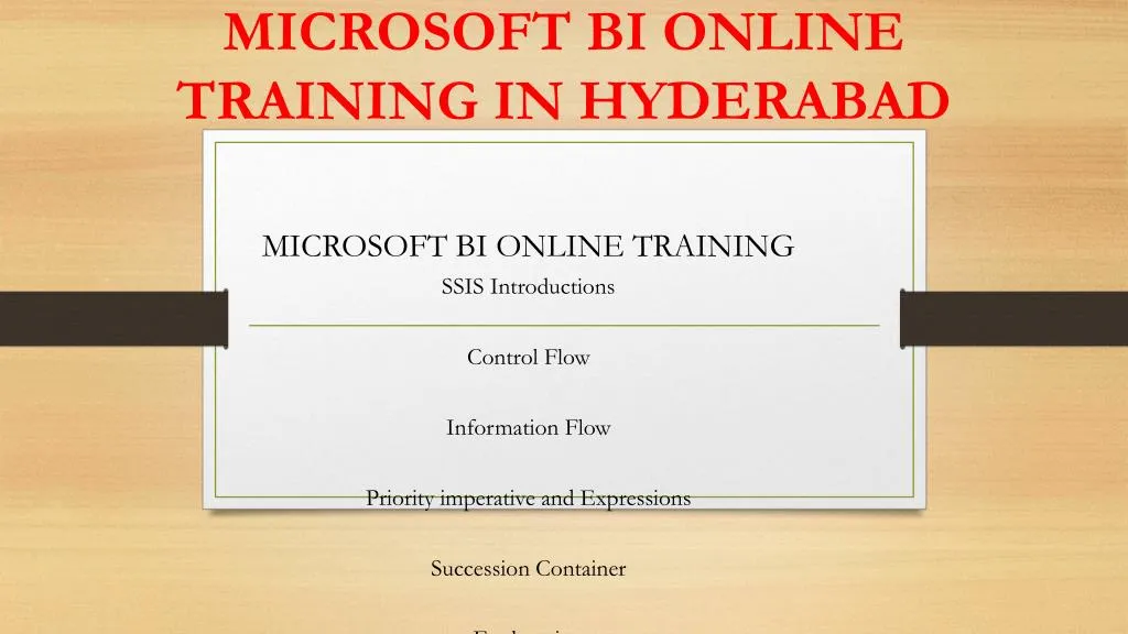 microsoft bi online training in hyderabad