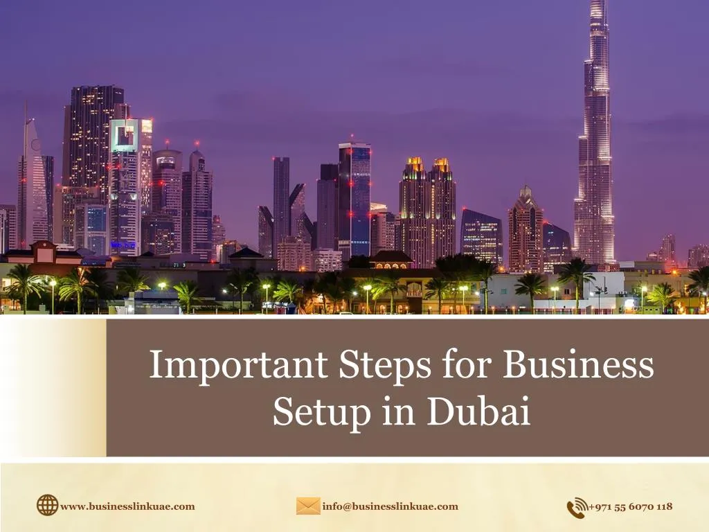 important steps for business setup in dubai