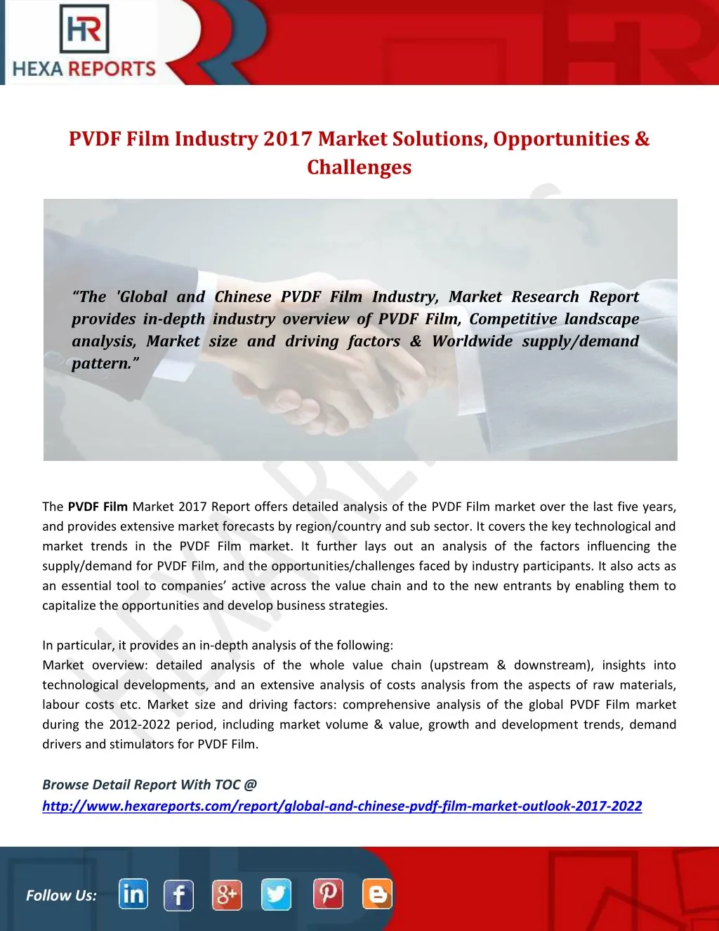 pvdf film industry 2017 market solutions