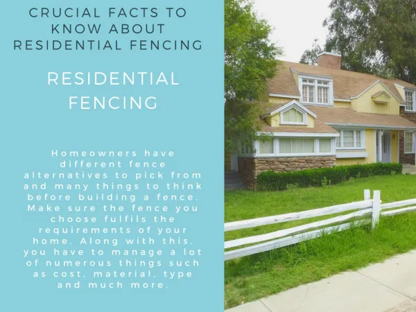 Tips To Get The Best Fences For Your Property