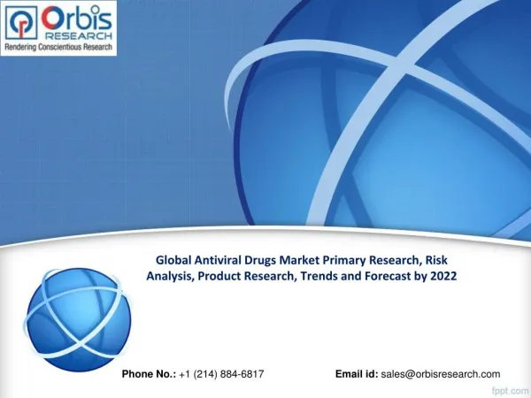 Global Antiviral Drugs Market Worth $63.11 Billion by 2022