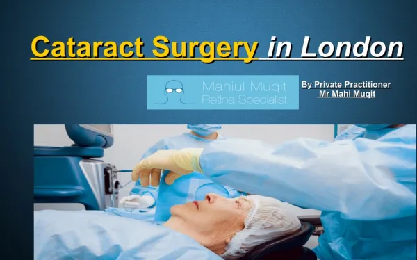 Cataract Surgery London