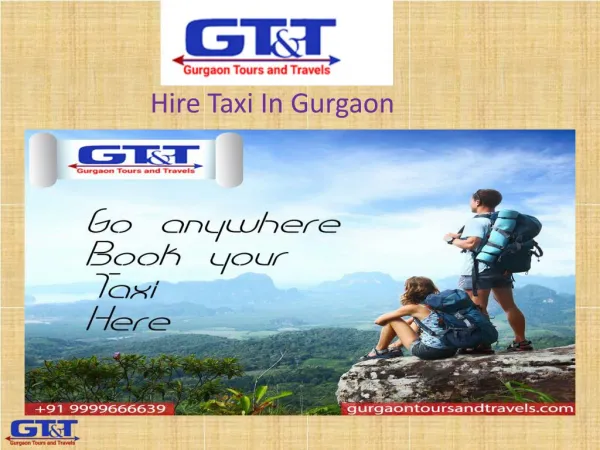 Hire Taxi In Gurgaon- Gurgaon tours And Travels