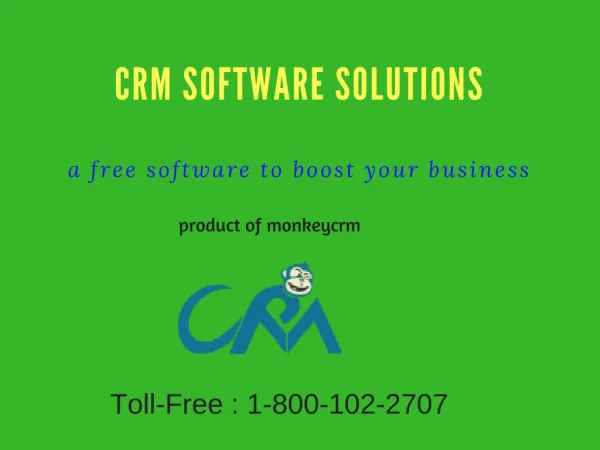Chasing your competitors are very easy now. Choose free CRM software today 1-800-102-2707