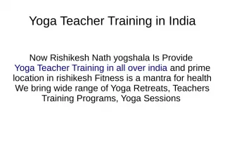 Yoga teacher training course,Yoga teacher certification,yoga teacher training - slide 1