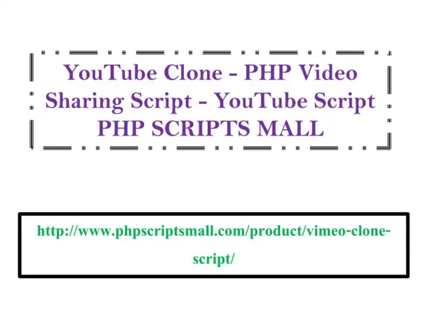 YouTube Clone - PHP Video Sharing Script - YouTube Script
