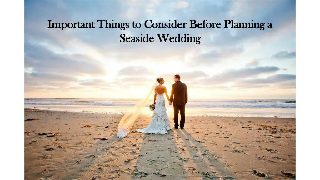 important things to consider before planning