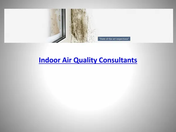 Indoor Air Quality Consultants
