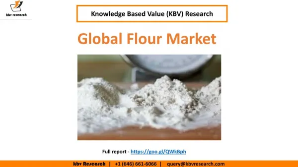 Global Flour Market Trend