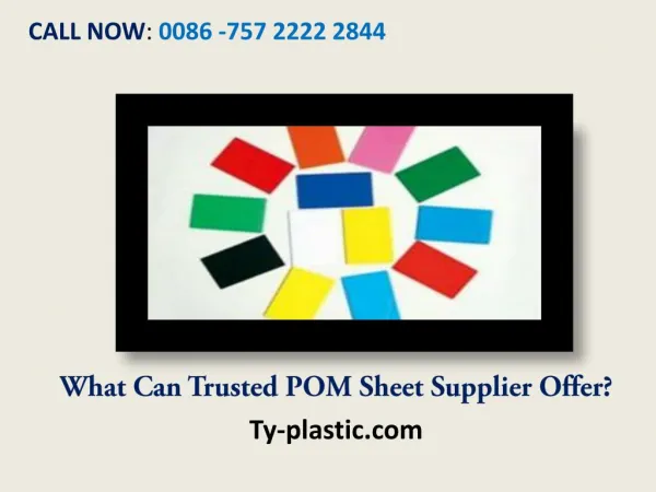 What Can Trusted POM Sheet Supplier Offer?
