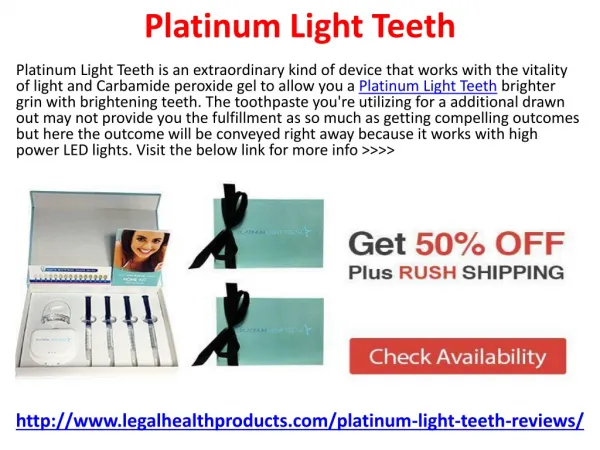 Platinum Light Teeth Where to Buy ?