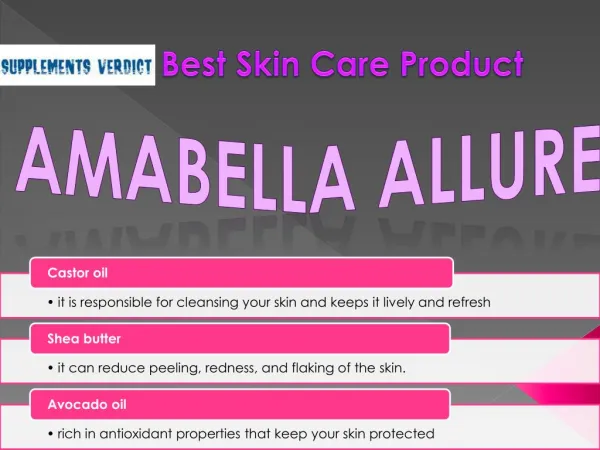 AmaBella Allure– Natural Skin Cream