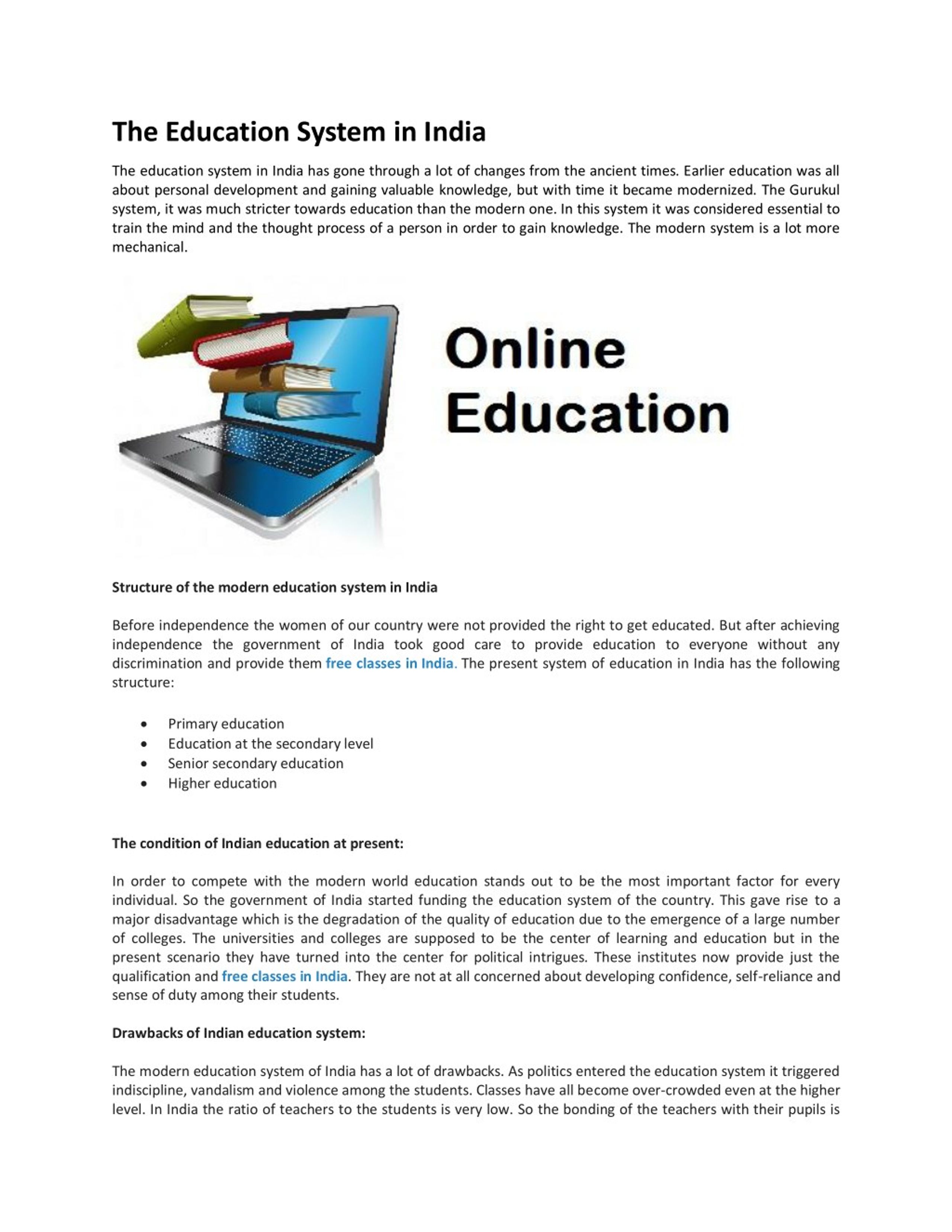 PPT - The Education System in India PowerPoint Presentation, free ...