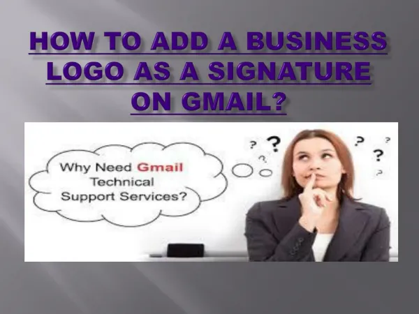 How to Add a Business Logo as a Signature on Gmail?
