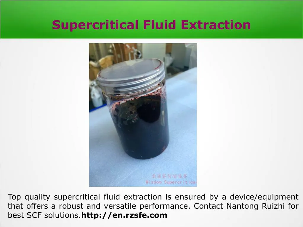 supercritical fluid extraction