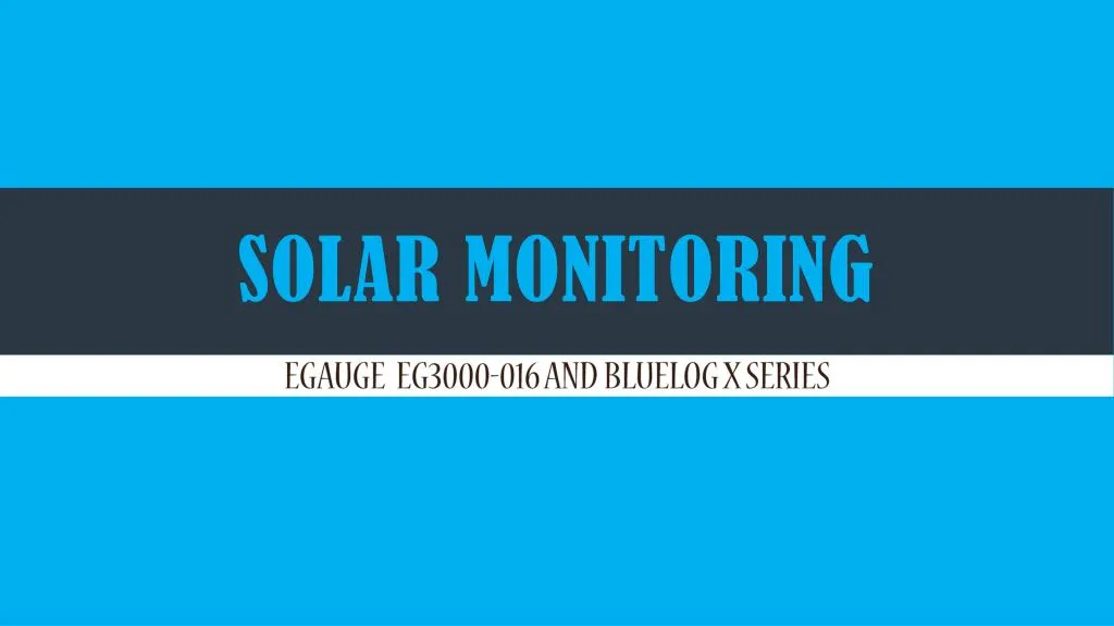 solar monitoring