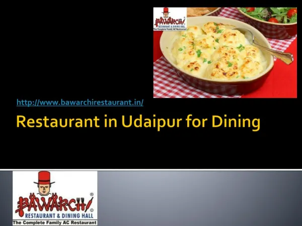 Restaurant in Udaipur for Dining