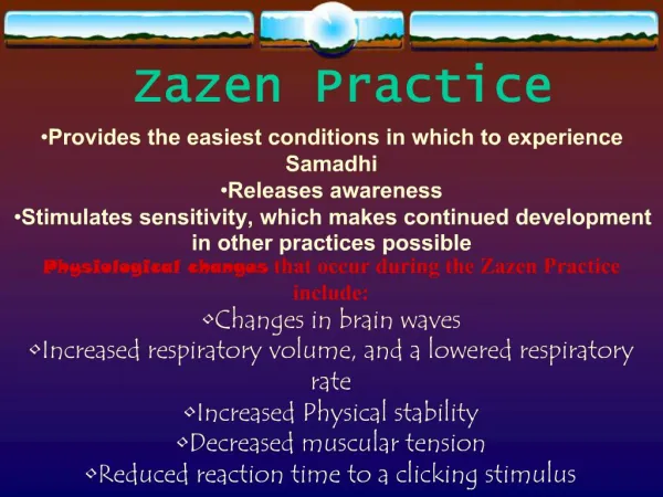 Zazen Practice