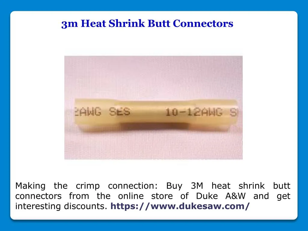 3m heat shrink butt connectors