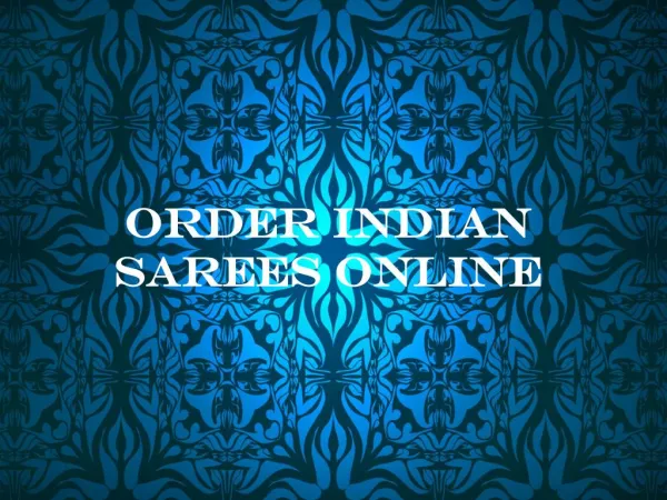 Order Indian Sarees Online