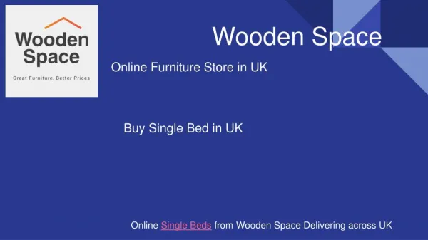 Buy Designer-Made Single Bed from Wooden Space