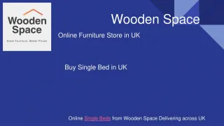 Buy Designer-Made Single Bed from Wooden Space - slide 1
