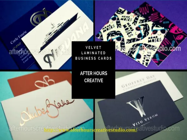Great Discounts on Velvet Laminated Business Cards with Foil Blocking