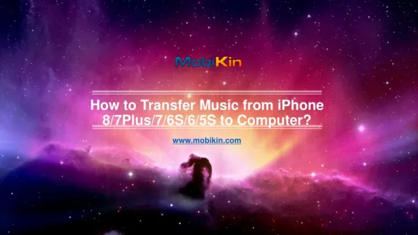 How to Transfer Music from iPhone 7/6S/6/5S/5/4S to Computer?