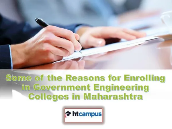Some of the Reasons for Enrolling in Government Engineering Colleges in Maharashtra