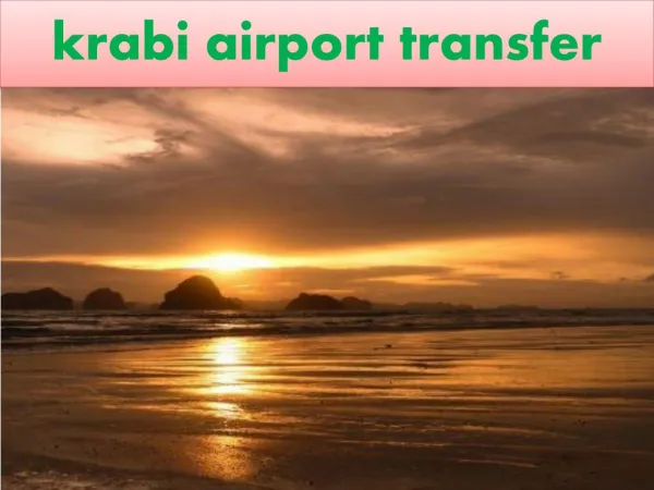krabi airport transfer