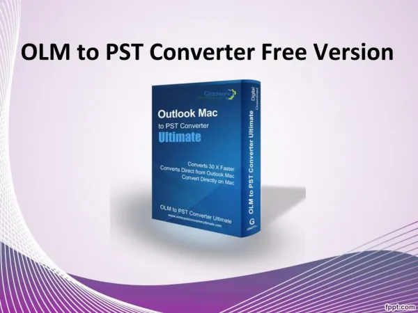 Free OLM to PST Converter for Mac