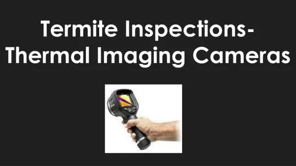 Termite Inspections-Thermal Imaging Cameras