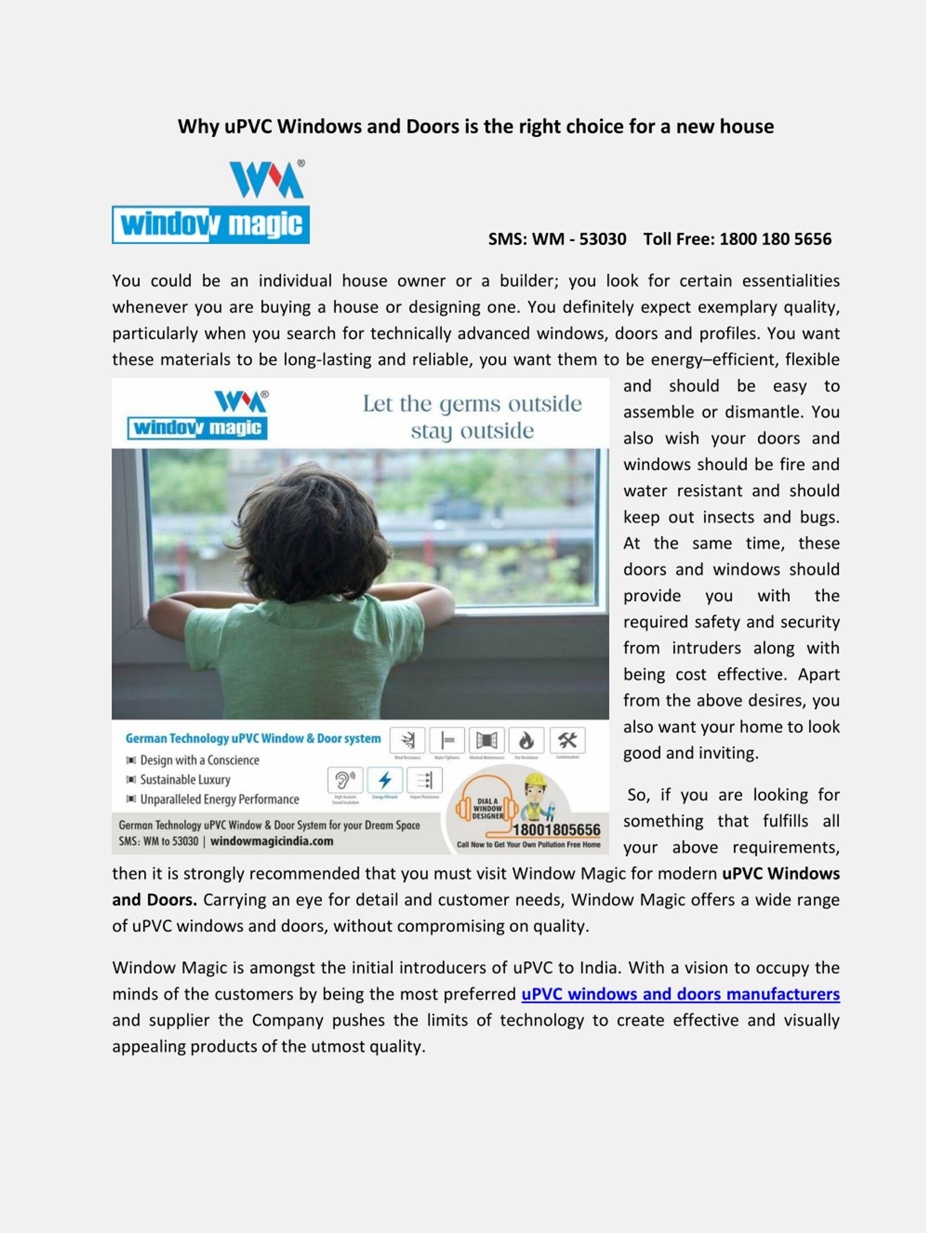 PPT - Why uPVC Windows and Doors is the right choice for a new house ...
