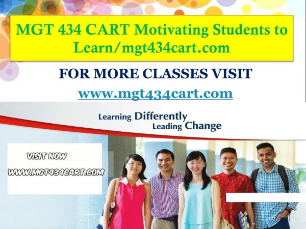 MGT 434 CART Motivating Students to Learn/mgt434cart.com