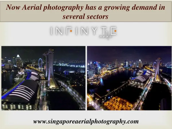 Now Aerial photography has a growing demand in several sectors